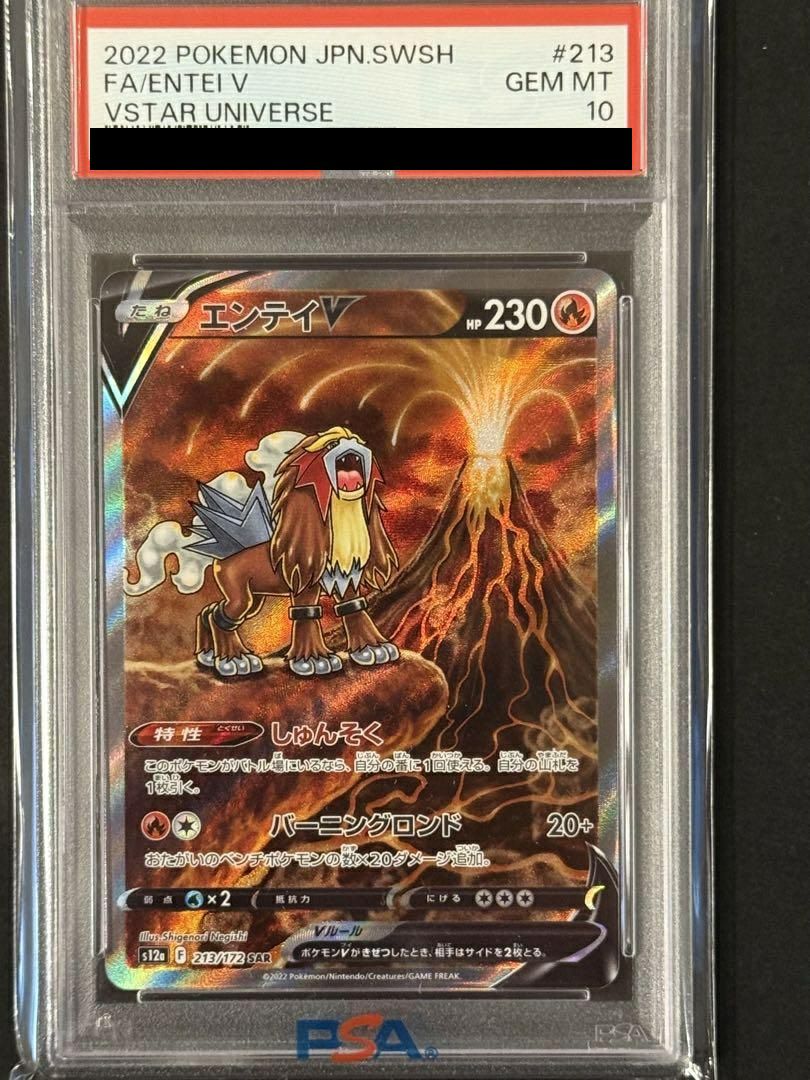 PSA10】ライコウV［SAR］（218/172）｜ポケモンカード｜PRICE BASE通販