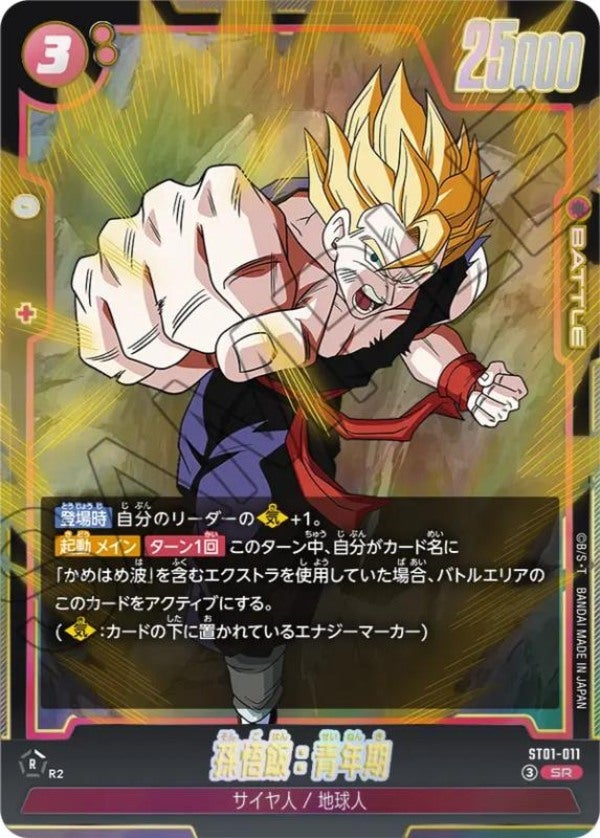 孫悟飯：青年期（ST01-011）［SR］のカード画像