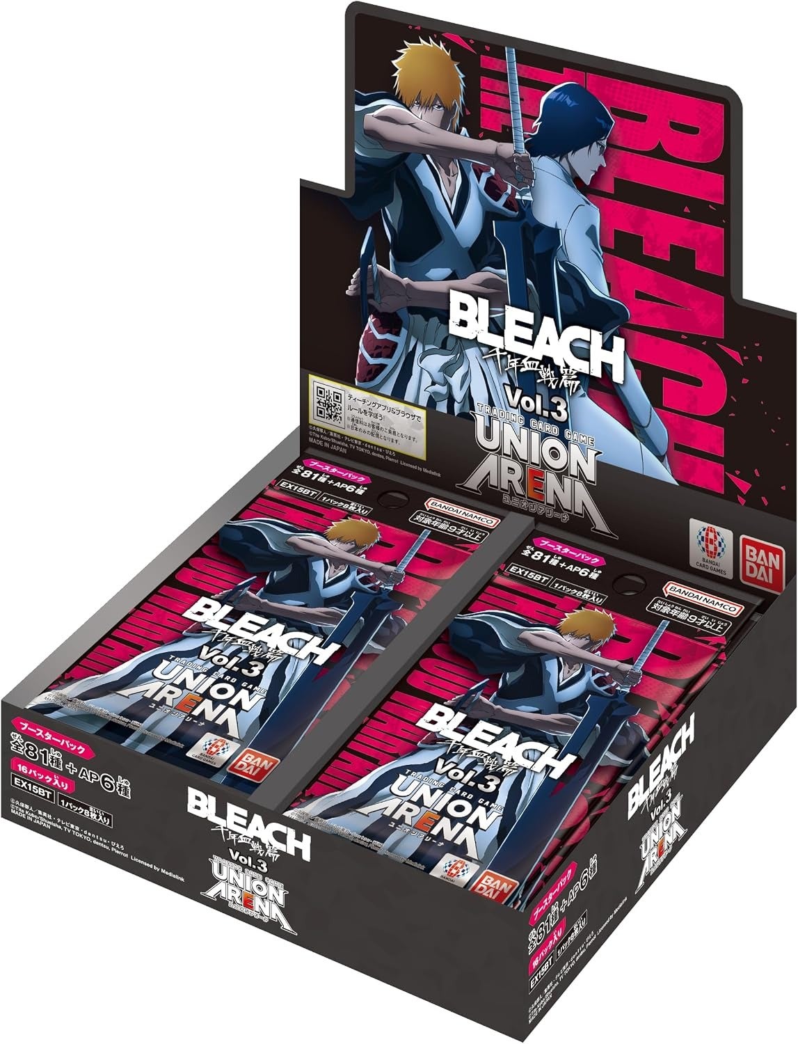 BLEACH 千年血戦篇 Vol.3【EX15BT】｜UNION ARENA ブースターパック｜新品・未開封BOX（ボックス）｜ユニオンアリーナ 未開封BOX
