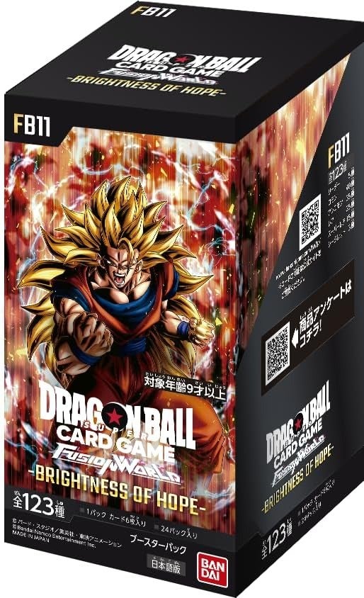 BRIGHTNESS OF HOPE【FB11】｜ドラゴンボールスーパーカードゲーム フュージョンワールド ブースターパック｜新品・未開封BOX（ボックス） 未開封BOX